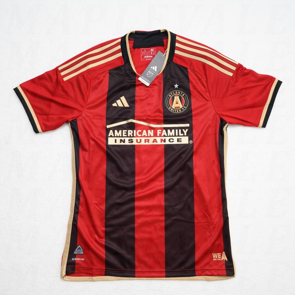 Adidas MLS Atlanta United Sz Large Authentic Soccer Jersey IC3001 Slim Fit NWT